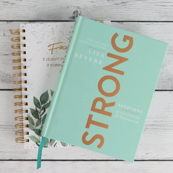 Notebook Journal Bundle with Devotional Book "Strong" By Lisa Bevere - Picture 7 of 10